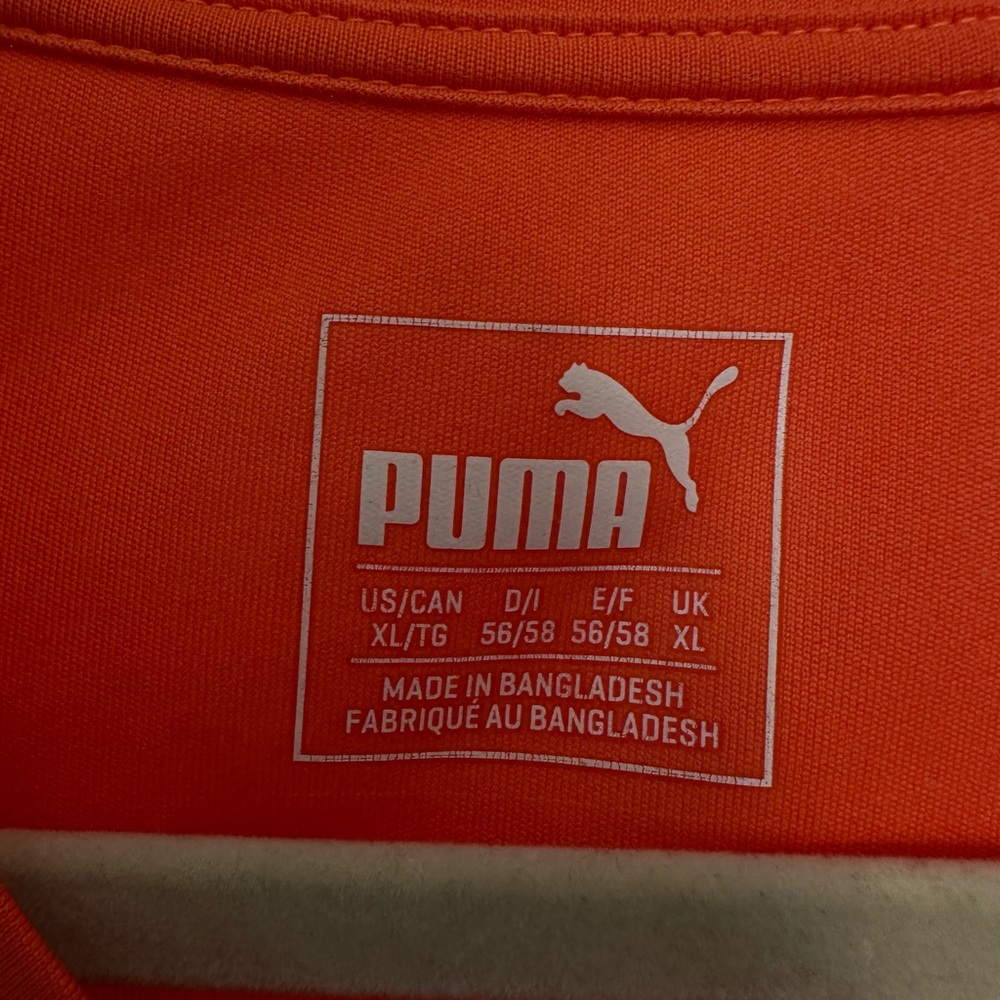 Puma Performance Tee – Vibrant Orange Activewear Shirt (Men’s XL) - Picture 6 of 6